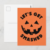 Let's Get Smashed - Halloween引用文 ポストカード (正面/裏面)
