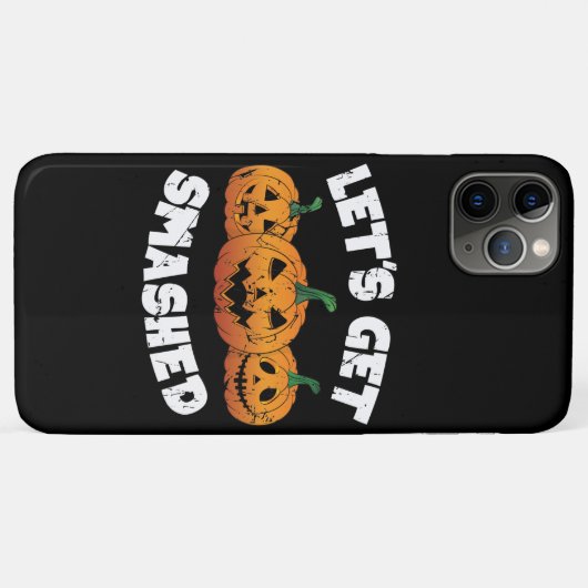 Lets Get Smashed Pumpkins Jack O Lantern Halloween Case-Mate iPhoneケース (裏面(横))