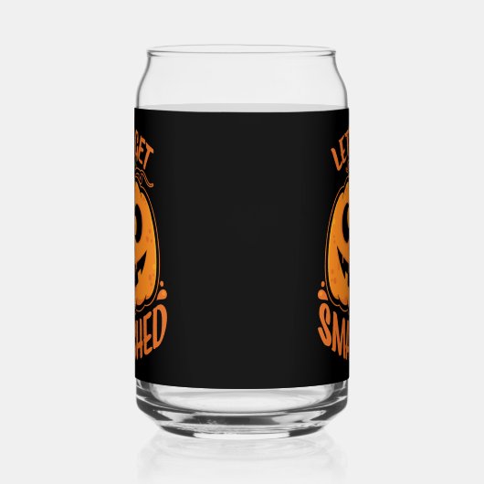 Let's Get Smashed Tipsy Halloween Jack-O’-Lantern ガラス缶 (左)