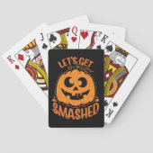 Let's Get Smashed Tipsy Halloween Jack-O’-Lantern トランプ (裏面)