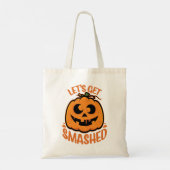 Let's Get Smashed Tipsy Halloween Jack-O’-Lantern トートバッグ (裏面)