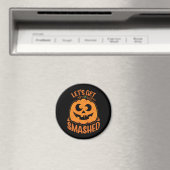 Let's Get Smashed Tipsy Halloween Jack-O’-Lantern マグネット (インサイチュ (食洗機))