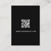 Let's get social media handles and website QR code 名刺 (裏面)