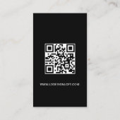 Let's Get Social Media website Custom logo QR code 名刺 (裏面)