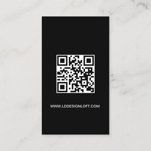 Let's Get Social Media website Custom logo QR code 名刺 (裏面)