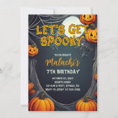 Let's Get Spooky Birthday 招待状 (正面)