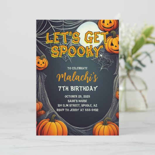 Let's Get Spooky Birthday 招待状 (スタンド正面)