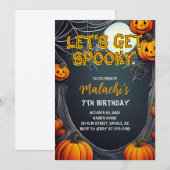 Let's Get Spooky Birthday 招待状 (正面/裏面)