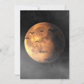 Let's Get Spooky Full Moon & Bats Halloween Party 招待状 (裏面)
