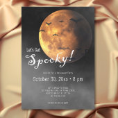 Let's Get Spooky Full Moon & Bats Halloween Party 招待状