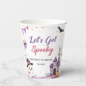 Let's Get Spooky Halloween Birthday Paper Cups 紙コップ (裏面)