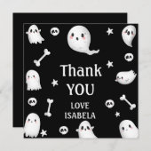 Let's Get Spooky,Halloween party サンキューカード (正面/裏面)