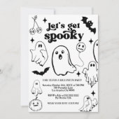 Let's Get Spooky,Halloween party 招待状 (正面)