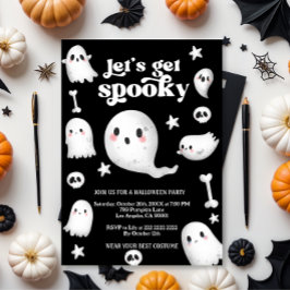  Let's Get Spooky,Halloween party 招待状