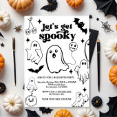 Let's Get Spooky,Halloween party 招待状