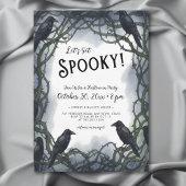 Let's Get Spooky Raven Halloween Party 招待状