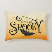 Let's Get Spooky Sparkly Halloween アクセントクッション (正面)
