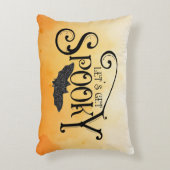 Let's Get Spooky Sparkly Halloween アクセントクッション (正面(垂直))