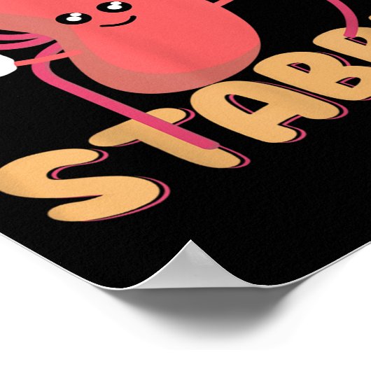 Lets Get Stabby Funny Dialysis Hemodialysis Dialys ポスター (角)