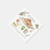 Let's Get Stuffed | サンクスギビング フレンズギビング スタンダードカクテルナプキン (角)