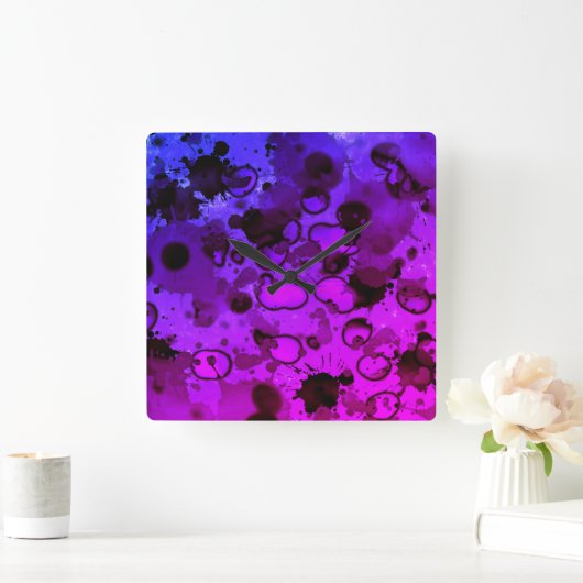 let's get to staining Wall Clock スクエア壁時計 (ホーム)