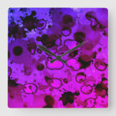 let's get to staining Wall Clock スクエア壁時計 (正面)