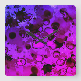 let's get to staining Wall Clock スクエア壁時計