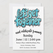 Let's Get Together and Celebrate 招待状 (正面)