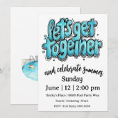 Let's Get Together and Celebrate 招待状 (正面/裏面)