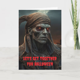 Let's get together for Halloween. カード