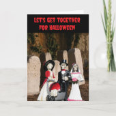 Let's get together for Halloween. カード (正面)