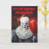 Let's get together for Halloween. カード (黄色い花)