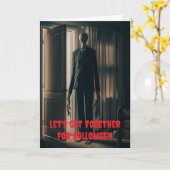 Let's get together for Halloween. カード (黄色い花)