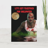 Let's get together for Halloween. カード (正面)
