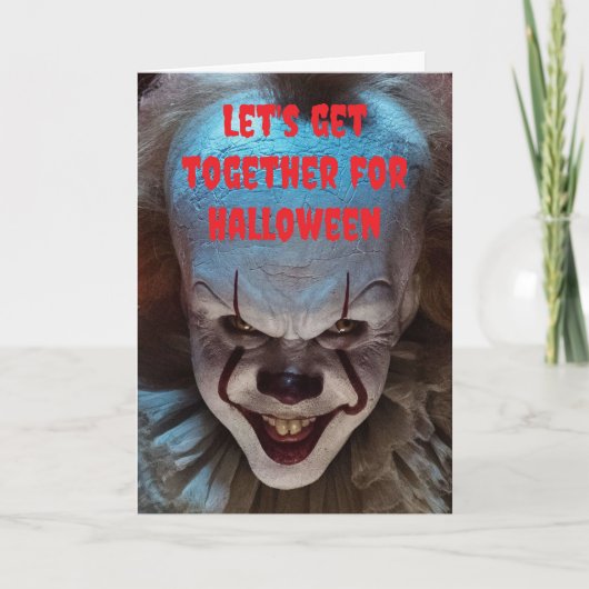 Let's get together for Halloween. カード (正面)