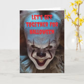 Let's get together for Halloween. カード (黄色い花)