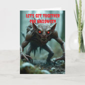 Let's get together for Halloween. カード (正面)