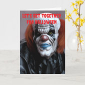 Let's get together for Halloween. カード (黄色い花)