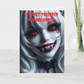 Let's get together for Halloween. カード (正面)