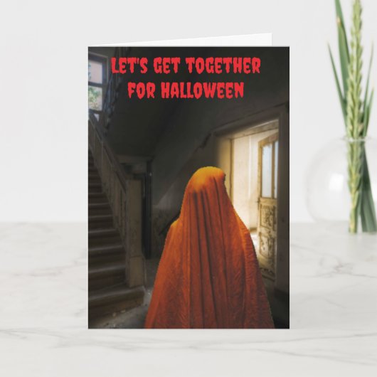 Let's get together for Halloween. カード (正面)
