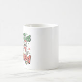 Let's Get Trashed Funny Raccoon Christmas Family コーヒーマグカップ (中央)