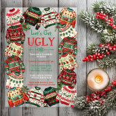 Let's Get Ugly Christmas Sweater Party  アクリル招待状