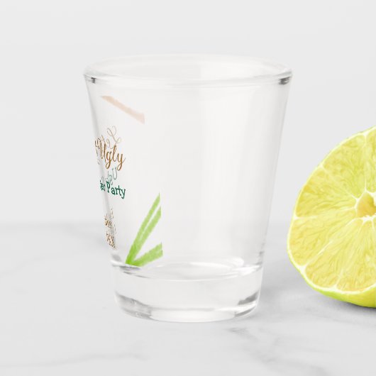 Let's get ugly Christmas ugly sweater Partyorange  ショットグラス (右)