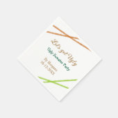 Let's get ugly Christmas ugly sweater Partyorange  スタンダードカクテルナプキン (角)