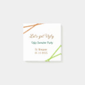 Let's get ugly Christmas ugly sweater Partyorange  ポストイット (正面)