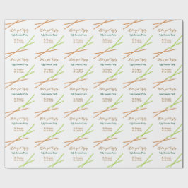 Let's get ugly Christmas ugly sweater Partyorange  ラッピングペーパー