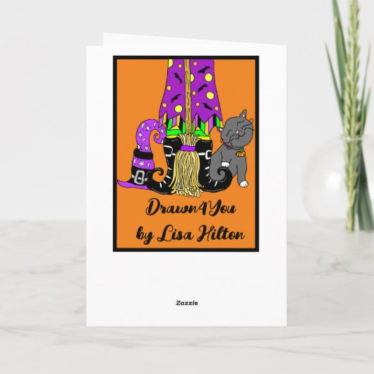 Let's Get Wicked | 魔女のほうき カード (裏面)