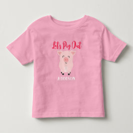 Let's Get Wild Farm Animal Girls カスタマイズ トドラーTシャツ