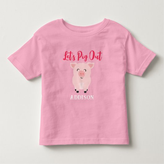 Let's Get Wild Farm Animal Girls カスタマイズ トドラーTシャツ (正面)