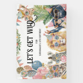 Let's Get Wild Jungle Birthday Party 横断幕 (縦)